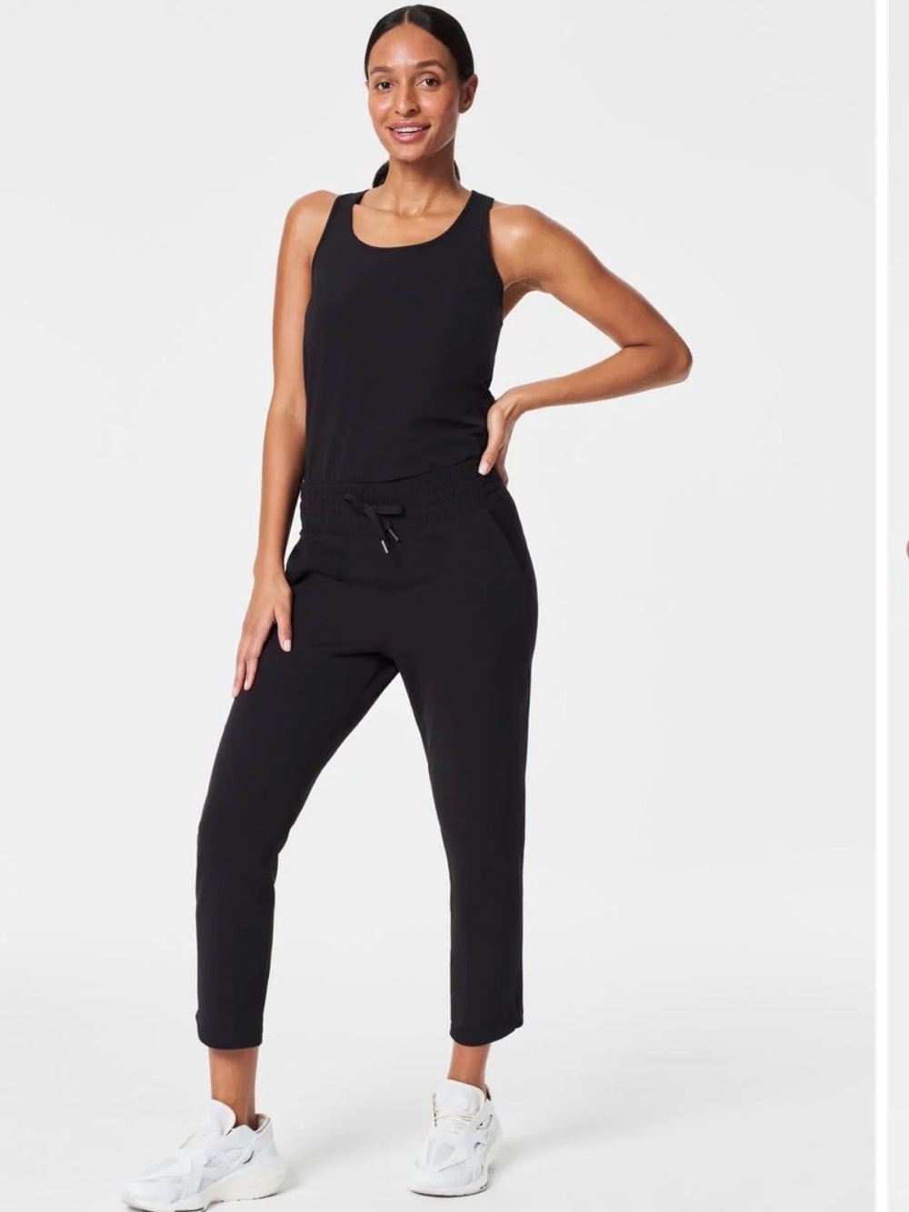 Spanx On the Move Tapered Pant-Very Black